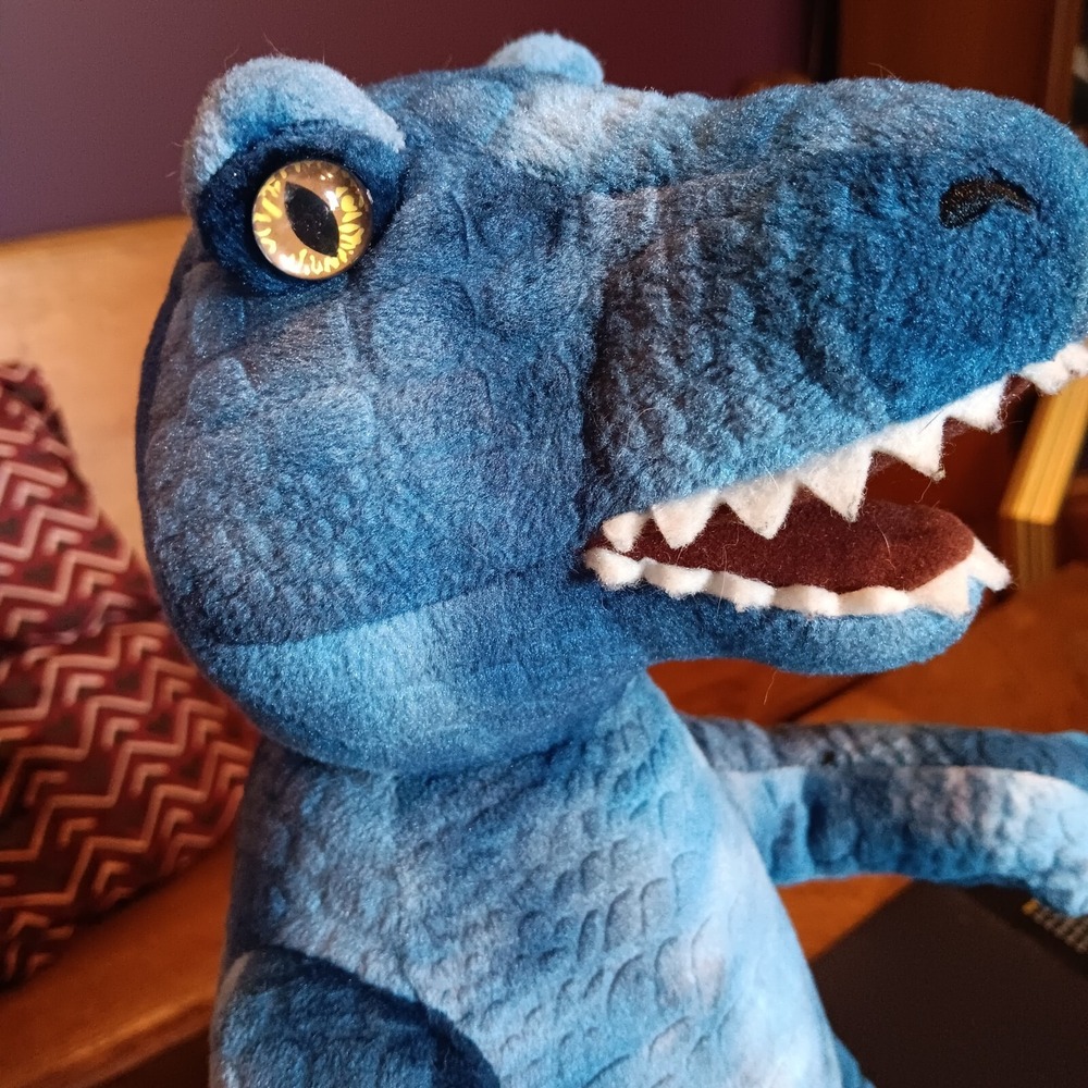Build-A-Bear BAB Workshop Blue T-Rex Dinosaur Plush Toy Stuffed Animal - Picture 7 of 7